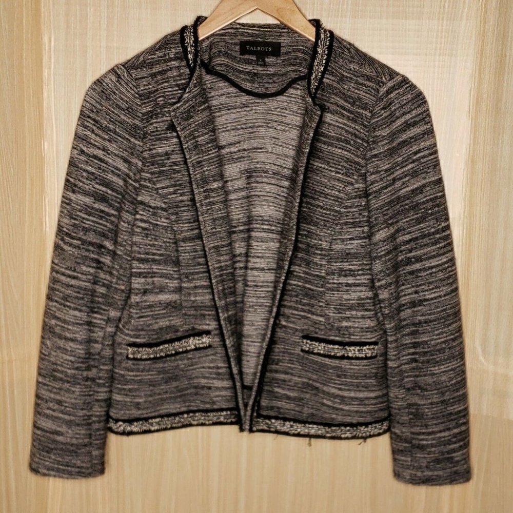 Talbots Stretchy Cotton Blend Blazer Large